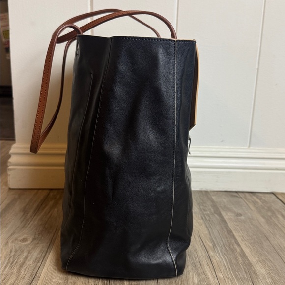 Proenza Schouler Lunch Bag Tote Black Leather Large Shoulder Bag Made in Italy - Picture 5 of 11